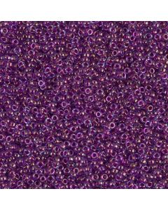 Miyuki Rocailles 15/0 0352 Fuchsia Lined Aqua Luster