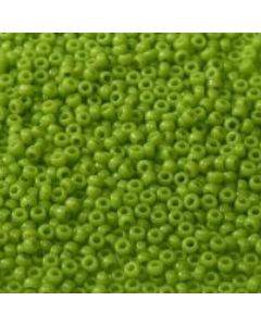 Miyuki Rocailles 15/0 0416 Opaque Lime Green