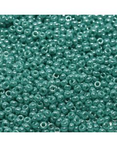 Miyuki Rocailles 15/0 0435 Opaque Turquoise Green Luster