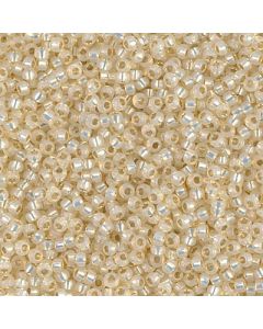 Miyuki Rocailles 15/0 0577 Butter Cream Silver Lined Dyed Alabaster