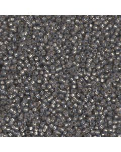 Miyuki Rocailles 15/0 0650 Opal Silver Lined Dyed Granite Grey