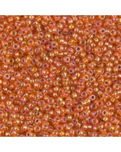 Miyuki Rocailles 15/0 1008 Silver Lined Orange AB