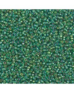 Miyuki Rocailles 15/0 1016 Silver lined Green AB
