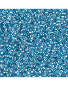 Miyuki Rocailles 15/0 1018 Silver Lined Aqua AB