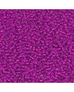 Miyuki Rocailles 15/0 1340 Silver Lined Dyed Bright Fuchsia