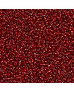 Miyuki Rocailles 15/0 1420 Silver Lined Dyed Red