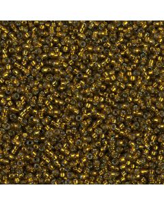 Miyuki Rocailles 15/0 1421 Silver Lined Dyed Olive