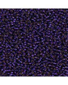 Miyuki Rocailles 15/0 1426 Silver Lined Dyed Dark Purple