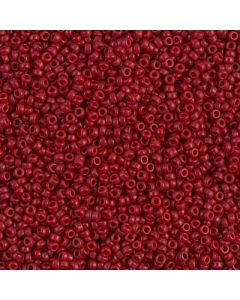 Miyuki Rocailles 15/0 1464 Opaque Dyed Dark Red