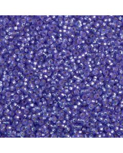 Miyuki Rocailles 15/0 1654 Semi Matte Silver Lined Dyed Purple