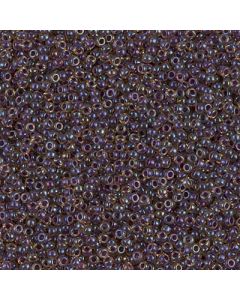 Miyuki Rocailles 15/0 1839 Dark Amethyst Lined Topaz