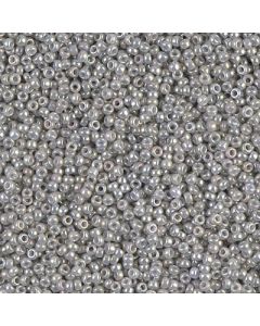 Miyuki Rocailles 15/0 1866 Opaque Grey Gold Luster