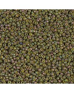 Miyuki Rocailles 15/0 1897 Opaque Gold Luster Olive AB