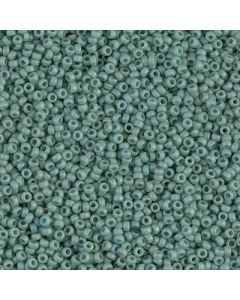 Miyuki Rocailles 15/0 2028 Matte Opaque Sea Foam Glazed Luster