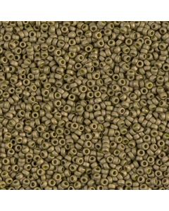 Miyuki Rocailles 15/0 2032 Matte Opaque Olive Luster
