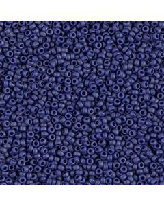 Miyuki Rocailles 15/0 2039 Matte Opaque Glazed Luster Dark Grey Blue