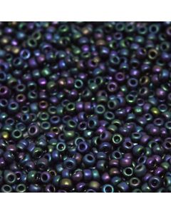 Miyuki Rocailles 15/0 2073 Matte Metallic Aubergine Iris
