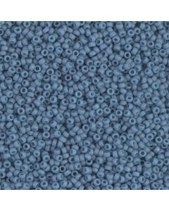 Miyuki Rocailles 15/0 2074 Matte Opaque Pale Denim Luster
