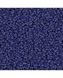 Miyuki Rocailles 15/0 2075 Opaque Matte Metallic Cobalt