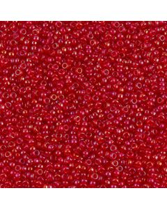 Miyuki Rocailles 15/0 2248 Inside Color Lined Red AB