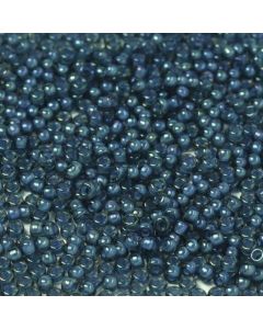 Miyuki Rocailles 15/0 2256 Fancy Inside Dyed Teal Dark Blue