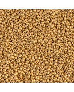 Miyuki Rocailles 15/0 4202F Matte Duracoat® Galvanized Gold