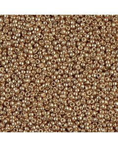 Miyuki Rocailles 15/0 4204 Duracoat® Galvanized Champagne