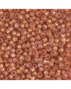Miyuki Rocailles 15/0 4233 Duracoat® Dyed Semi-Matte Silver Lined Rose Copper