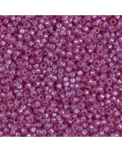 Miyuki Rocailles 15/0 4246 Duracoat® Dyed Semi-Matte Silver Lined Orchid