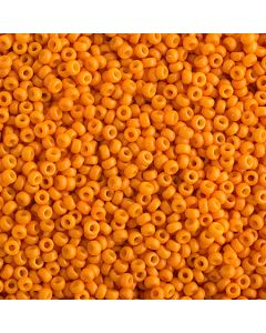 Miyuki Rocailles 15/0 4454 Duracoat® Dyed Opaque Kumquat