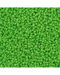 Miyuki Rocailles 15/0 4471 Duracoat® Dyed Opaque Kiwi