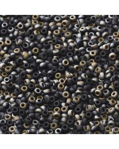 Miyuki Rocailles 15/0 4561 Black Valentinite Matted
