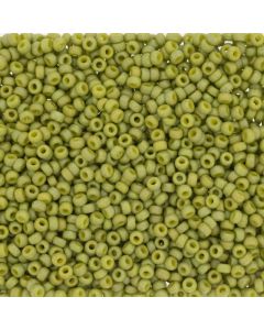 Miyuki Rocailles 15/0 4697 Matte Opaque Glazed Seaweed AB
