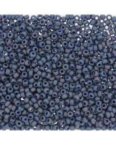 Miyuki Rocailles 15/0 4703 Matte Opaque Glazed Bayberry AB