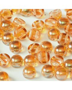 2-Hole Cabochon 00030-29121 Crystal Apricot Medium