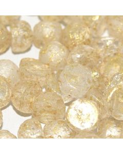2-Hole Cabochon 00030-56902E Crystal Etched Gold