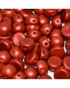 2-Hole Cabochon 01890 Lava Red