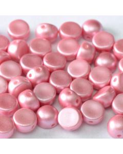 2-Hole Cabochon 02010-25008 Alabaster Pastel Pink