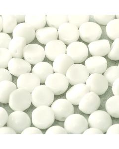 2-Hole Cabochon 03000 Chalk White 