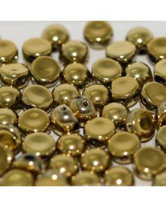 2-Hole Cabochon 23980-26440 Jet Amber Full