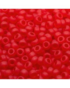 Miyuki Rocailles 6/0 0140F Matte Transparent Red