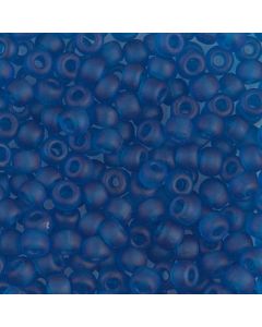 Miyuki Rocailles 6/0 0149F Matte Transparent Capri Blue