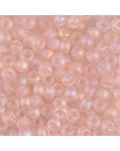 Miyuki Rocailles 6/0 0155FR Matte Transparent Pink Mist AB