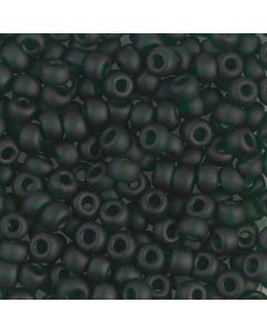 Miyuki Rocailles 6/0 0156F Matte Opaque Dark Emerald