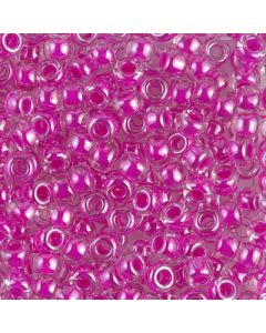Miyuki Rocailles 6/0 0209 Fuchsia Lined Crystal