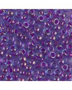 Miyuki Rocailles 6/0 0352 Fuchsia Lined Aqua Luster