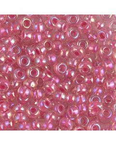 Miyuki Rocailles 6/0 0355 Hot Pink Lined Crystal AB