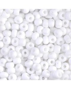 Miyuki Rocailles 6/0 0402F Matte Opaque White