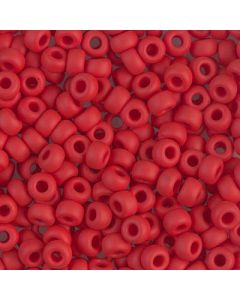 Miyuki Rocailles 6/0 0408F Matte Opaque Red