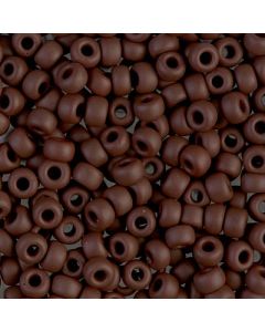 Miyuki Rocailles 6/0 0409F Matte Opaque Chocolate